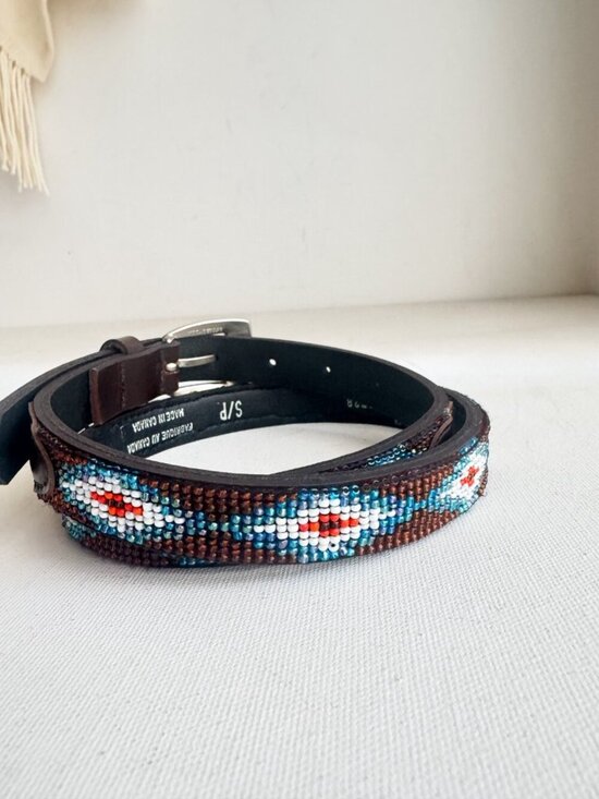 Vintage Braemar Skinny Beaded Western Belt